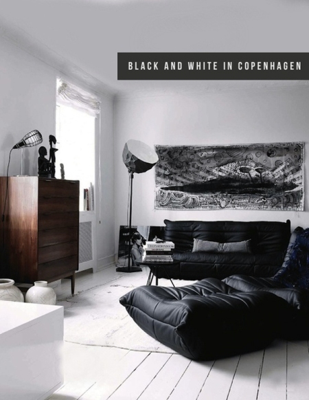Black and white home - via Coco Lapine