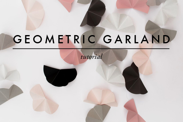 DIY geometric garland - via Coco Lapine